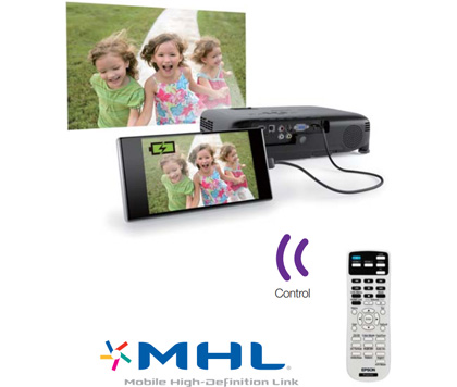 Tính năng trình chiếu từ các thiết bị di động trên máy chiếu phim Epson