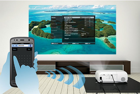 Tính năng điều khiển máy chiếu từ xa qua các thiết bị thông minh